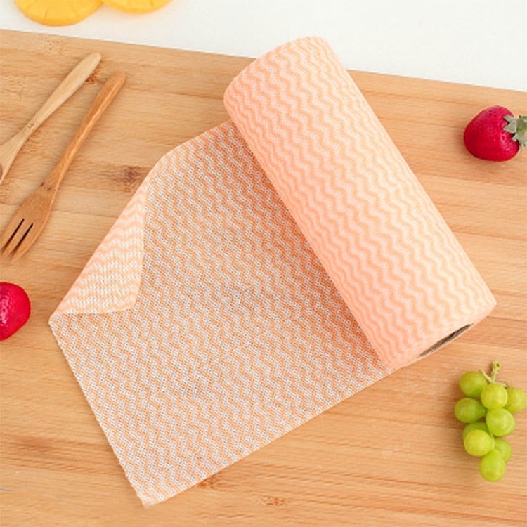 50 tờ khăn rửa không dệt dùng một lần, khăn lau bát đĩa, Đỏ, Cam, Xanh