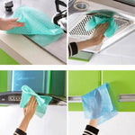 50 tờ khăn rửa không dệt dùng một lần, khăn lau bát đĩa, Đỏ, Cam, Xanh