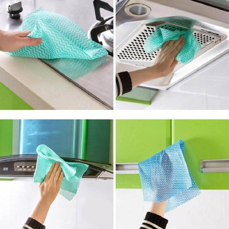 50 tờ khăn rửa không dệt dùng một lần, khăn lau bát đĩa, Đỏ, Cam, Xanh