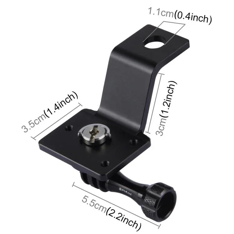 Giá đỡ cố định xe máy hợp kim nhôm PULUZ kèm adapter chân máy và ốc vít cho GoPro, Insta360, DJI và các camera hành động khác, Giá đỡ cố định 2 (Đen), Giá đỡ cố định 2 (Bạc), Giá đỡ cố định 2 (Đỏ), Giá đỡ cố định 2 (Xanh dương), Giá đỡ cố định 2 (Vàng)