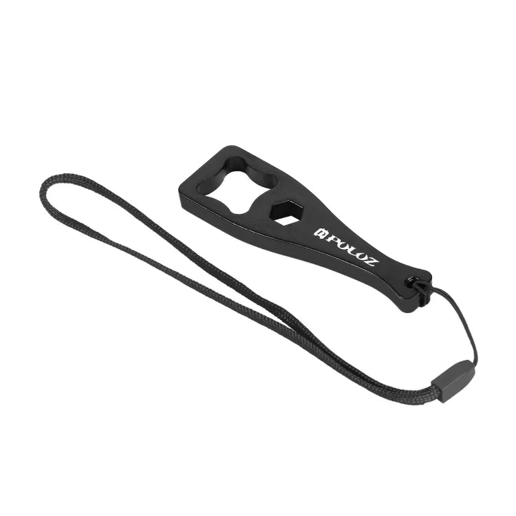 Cờ Lê Vặn Vít Nhựa PULUZ Có Dây Đeo Cho GoPro, Insta360, DJI và Các Máy Quay Hành Động Khác, Cờ Lê (Chất Liệu PVC) Màu Đen