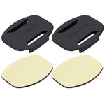 Bộ 2 Giá Đỡ Mặt Phẳng + 2 Miếng Dán Giá Đỡ Dán Cho Máy Quay Thể Thao PULUZ Jaws Flex Clamp Cho GoPro, Insta360, DJI và Các Máy Quay Hành Động Khác, Gói Miếng Dán B