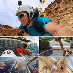 Bộ 2 Giá Đỡ Mặt Phẳng + 2 Miếng Dán Giá Đỡ Dán Cho Máy Quay Thể Thao PULUZ Jaws Flex Clamp Cho GoPro, Insta360, DJI và Các Máy Quay Hành Động Khác, Gói Miếng Dán B