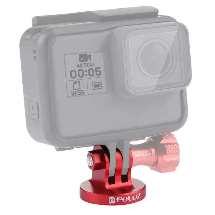 Bộ chuyển đổi CNC gắn chân máy ốc 1/4 inch PULUZ cho GoPro, Insta360, DJI và các máy quay hành động khác, lỗ ốc 1/4 inch (đen), lỗ ốc 1/4 inch (vàng), lỗ ốc 1/4 inch (xanh dương), lỗ ốc 1/4 inch (đỏ)