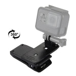 Giá kẹp tháo nhanh xoay 360 độ PULUZ gắn mũ ba lô cho GoPro, Insta360, DJI và các máy quay hành động khác, giá gắn mũ
