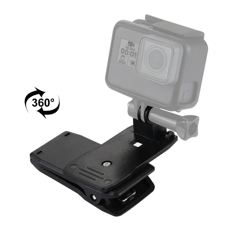 Giá kẹp tháo nhanh xoay 360 độ PULUZ gắn mũ ba lô cho GoPro, Insta360, DJI và các máy quay hành động khác, giá gắn mũ