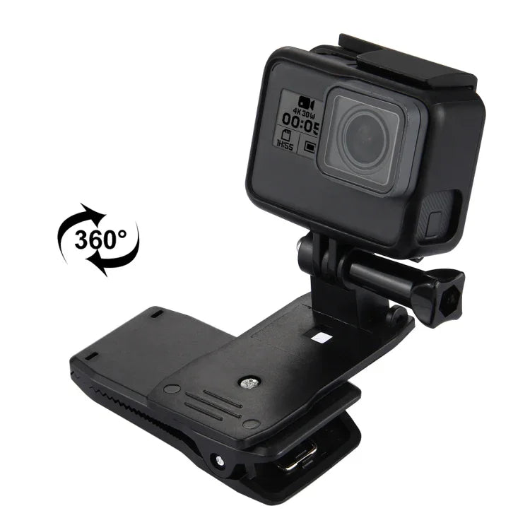 Giá kẹp tháo nhanh xoay 360 độ PULUZ gắn mũ ba lô cho GoPro, Insta360, DJI và các máy quay hành động khác, giá gắn mũ
