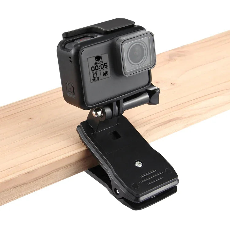 Giá kẹp tháo nhanh xoay 360 độ PULUZ gắn mũ ba lô cho GoPro, Insta360, DJI và các máy quay hành động khác, giá gắn mũ