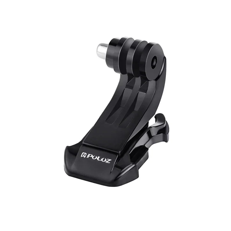 Giá gắn móc J dọc bề mặt đen PULUZ cho máy quay thể thao PULUZ, giá kẹp linh hoạt Jaws cho GoPro, Insta360, DJI và các máy quay hành động khác, giá gắn móc J
