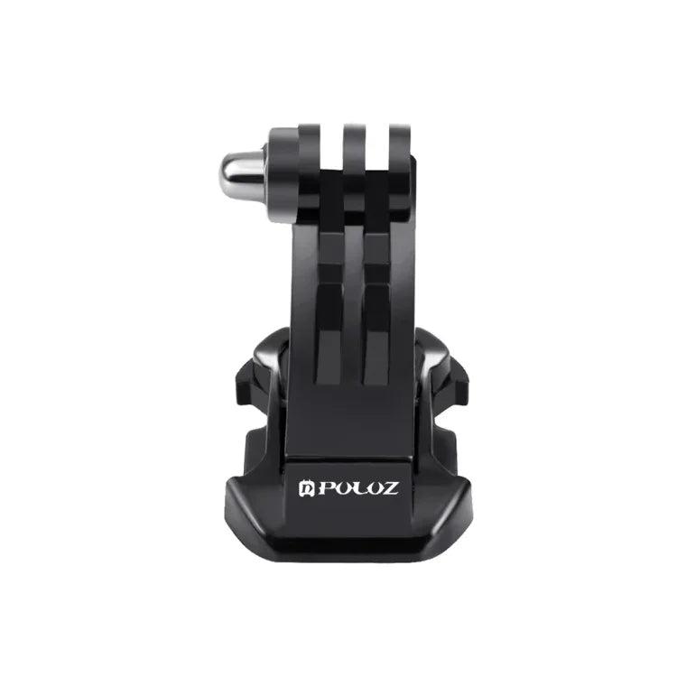 Giá gắn móc J dọc bề mặt đen PULUZ cho máy quay thể thao PULUZ, giá kẹp linh hoạt Jaws cho GoPro, Insta360, DJI và các máy quay hành động khác, giá gắn móc J