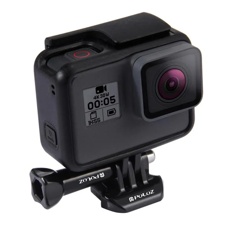 Khóa tháo nhanh bề mặt ngang PULUZ cho máy quay thể thao PULUZ, giá kẹp linh hoạt Jaws cho GoPro, Insta360, DJI và các máy quay hành động khác, khóa tháo nhanh