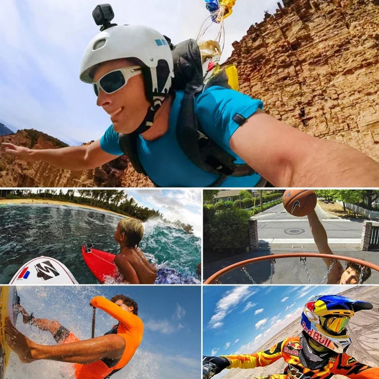 Bộ 3 miếng dán phẳng + 3 miếng dán cong PULUZ cho GoPro, Insta360, DJI và các máy quay hành động khác, miếng dán 3M