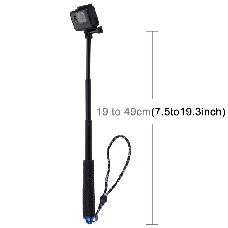 Gậy Đơn Cầm Tay Kéo Dài PULUZ Cho GoPro, Insta360, DJI Và Các Máy Ảnh Hành Động Khác, Chiều Dài: 19-49cm
