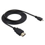 Cáp HDMI 19 Chân Sang Micro HDMI PULUZ Cho GoPro Hero11 Black / HERO10 Black / HERO9 Black /8 Black /7 /6 /5 /4 /3+ /3, Sony, LG, Panasonic, Canon, Nikon, Điện Thoại Thông Minh Và Máy Ảnh, Chiều Dài: 1.5m, Cáp HDMI Cho Gopro