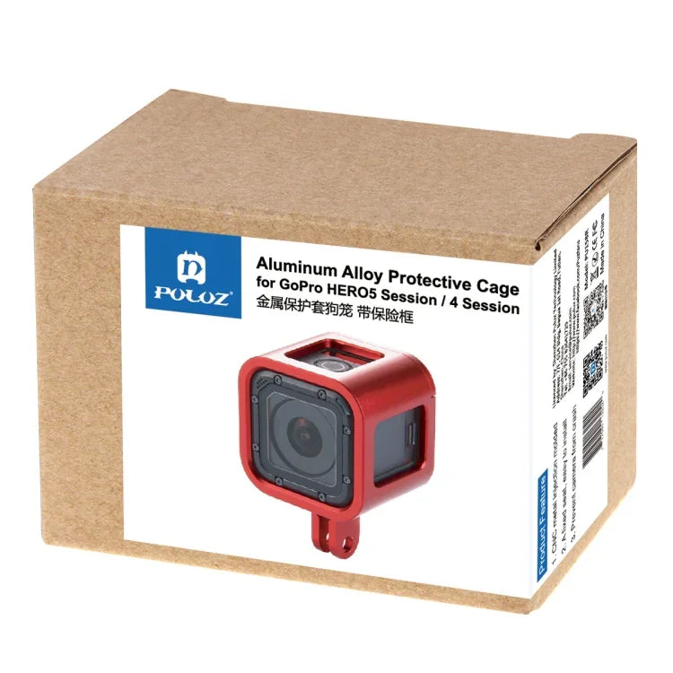 Vỏ Bảo Vệ CNC Hợp Kim Nhôm PULUZ Có Khung Bảo Hiểm Cho GoPro HERO5 Session /HERO4 Session /HERO Session, Dành Cho HERO4 Session Có Khung, Dành Cho HERO5 Session Có Khung, Dành Cho HERO5 Session