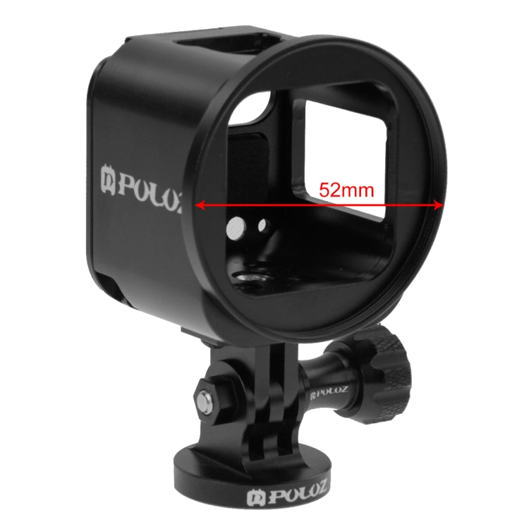 Bộ vỏ bảo vệ CNC hợp kim nhôm PULUZ kèm cờ lê kim loại, nắp ống kính, ốc vít và adapter chân máy cho GoPro HERO5 Session /HERO4 Session /HERO Session, dành cho HERO4 Session