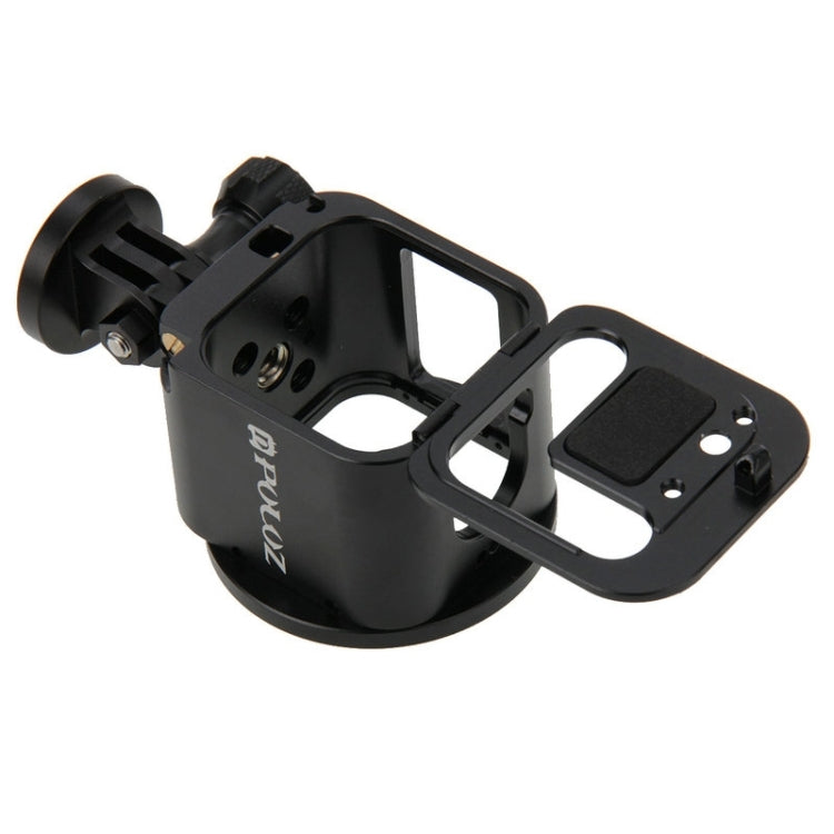 Bộ vỏ bảo vệ CNC hợp kim nhôm PULUZ kèm cờ lê kim loại, nắp ống kính, ốc vít và adapter chân máy cho GoPro HERO5 Session /HERO4 Session /HERO Session, dành cho HERO4 Session