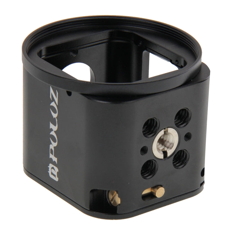 Bộ vỏ bảo vệ CNC hợp kim nhôm PULUZ kèm cờ lê kim loại, nắp ống kính, ốc vít và adapter chân máy cho GoPro HERO5 Session /HERO4 Session /HERO Session, dành cho HERO4 Session