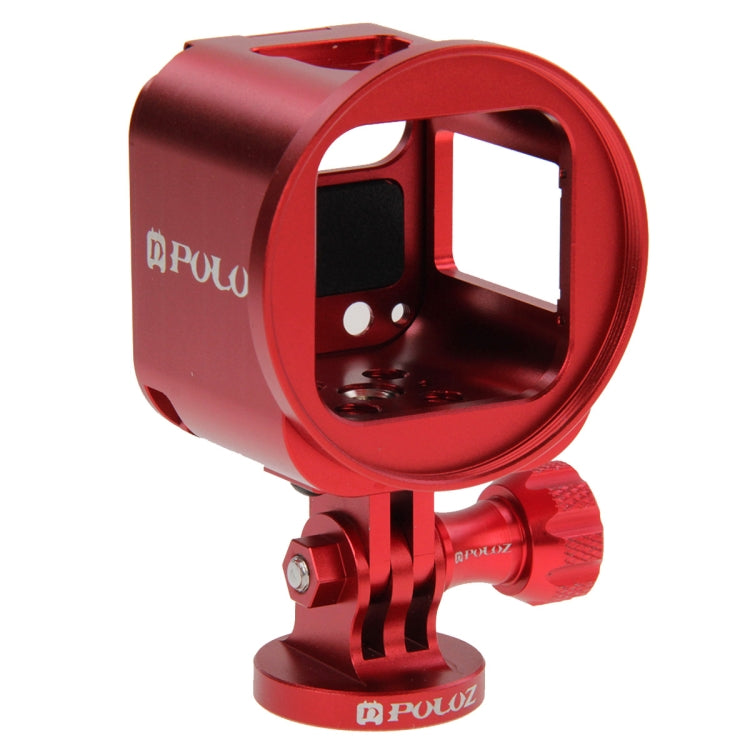 Bộ vỏ bảo vệ CNC hợp kim nhôm PULUZ kèm cờ lê kim loại, nắp ống kính, ốc vít và adapter chân máy cho GoPro HERO5 Session /HERO4 Session /HERO Session, dành cho HERO4 Session