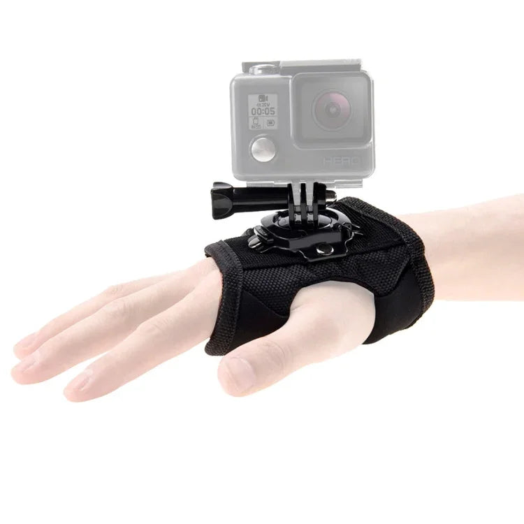 Dây đeo găng tay xoay 360 độ kiểu găng lòng bàn tay PULUZ cho GoPro, Insta360, DJI và các máy quay hành động khác, dây đeo lòng bàn tay găng tay