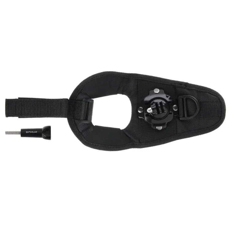 Dây đeo găng tay xoay 360 độ kiểu găng lòng bàn tay PULUZ cho GoPro, Insta360, DJI và các máy quay hành động khác, dây đeo lòng bàn tay găng tay