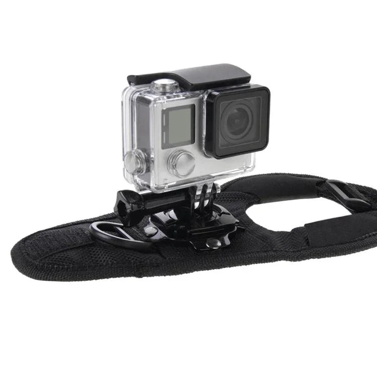 Dây đeo găng tay xoay 360 độ kiểu găng lòng bàn tay PULUZ cho GoPro, Insta360, DJI và các máy quay hành động khác, dây đeo lòng bàn tay găng tay