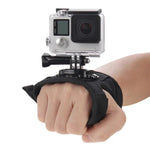 Dây đeo găng tay xoay 360 độ kiểu găng lòng bàn tay PULUZ cho GoPro, Insta360, DJI và các máy quay hành động khác, dây đeo lòng bàn tay găng tay