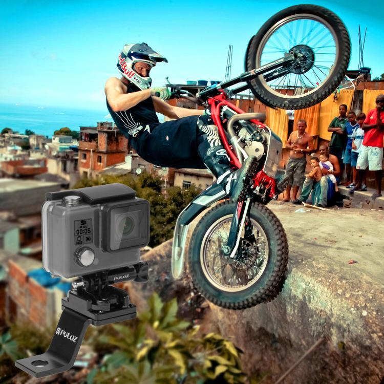 Giá đỡ kim loại cố định cho xe máy PULUZ cho GoPro, Insta360, DJI và các máy quay hành động khác, giá cố định 1 (Đen), giá cố định 1 (Bạc), giá cố định 1 (Đỏ), giá cố định 1 (Xanh), giá cố định 1 (Vàng)