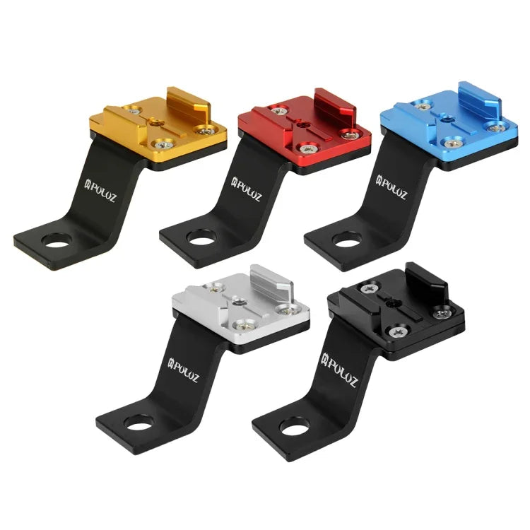 Giá đỡ kim loại cố định cho xe máy PULUZ cho GoPro, Insta360, DJI và các máy quay hành động khác, giá cố định 1 (Đen), giá cố định 1 (Bạc), giá cố định 1 (Đỏ), giá cố định 1 (Xanh), giá cố định 1 (Vàng)