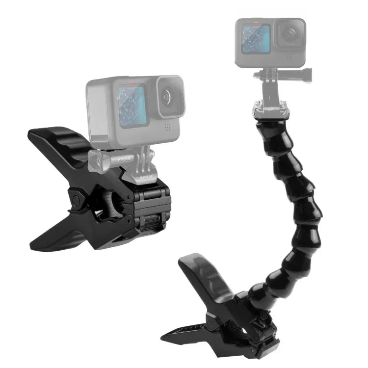 Giá Kẹp Linh Hoạt Jaws Cho Máy Quay Thể Thao Hành Động PULUZ Cho GoPro, Insta360, DJI và Các Máy Quay Hành Động Khác, Giá Gắn Jaws