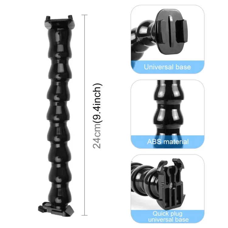 Giá Kẹp Linh Hoạt Jaws Cho Máy Quay Thể Thao Hành Động PULUZ Cho GoPro, Insta360, DJI và Các Máy Quay Hành Động Khác, Giá Gắn Jaws