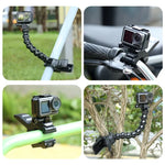 Giá Kẹp Linh Hoạt Jaws Cho Máy Quay Thể Thao Hành Động PULUZ Cho GoPro, Insta360, DJI và Các Máy Quay Hành Động Khác, Giá Gắn Jaws