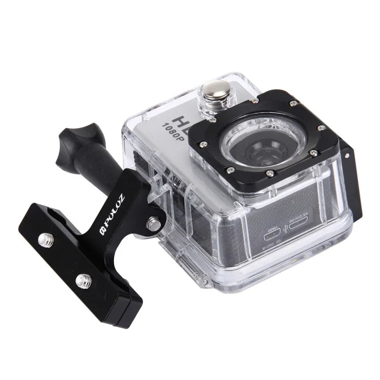 Giá đỡ đệm yên xe đạp hợp kim nhôm PULUZ cho GoPro, Insta360, DJI và các máy quay hành động khác, giá đỡ yên