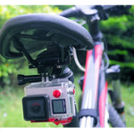 Giá đỡ đệm yên xe đạp hợp kim nhôm PULUZ cho GoPro, Insta360, DJI và các máy quay hành động khác, giá đỡ yên