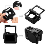 Vỏ bảo vệ PULUZ bằng hợp kim nhôm CNC với khung bảo hiểm & ống kính UV 52mm cho GoPro HERO(2018) /7 Đen /6 /5, Dành cho khung kéo HERO6 /5, Dành cho khung kéo HERO5