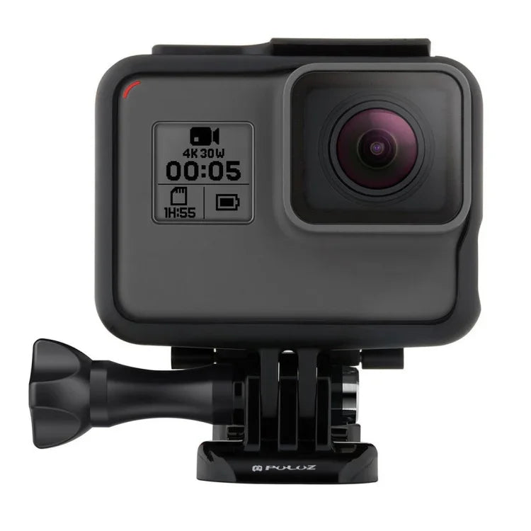 PULUZ ABS Plastic Housing Shell Frame Mount Protective Case Cage with Pedestal and Long Screw for GoPro HERO(2018) /7 Black /6 /5, For GoPro HERO6 /5
