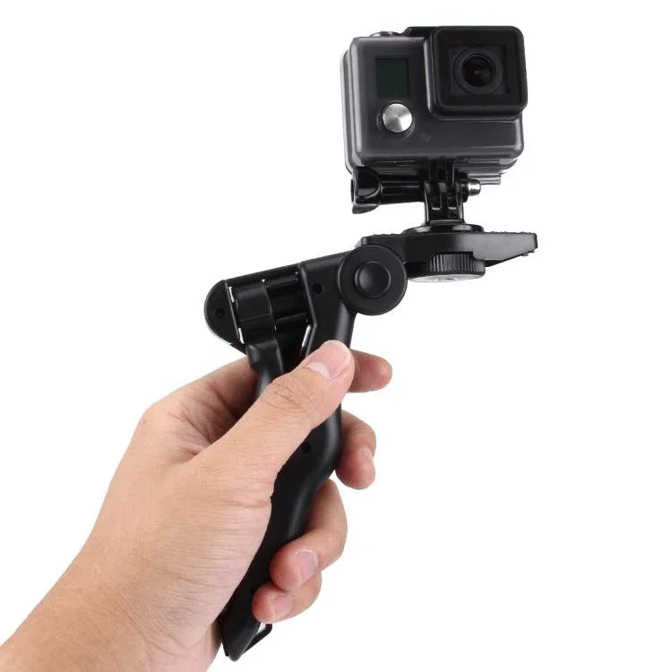 Giá đỡ chân máy gấp PULUZ với adapter & ốc vít cho GoPro, Insta360, DJI và các máy quay hành động khác, Tải trọng tối đa: 2kg