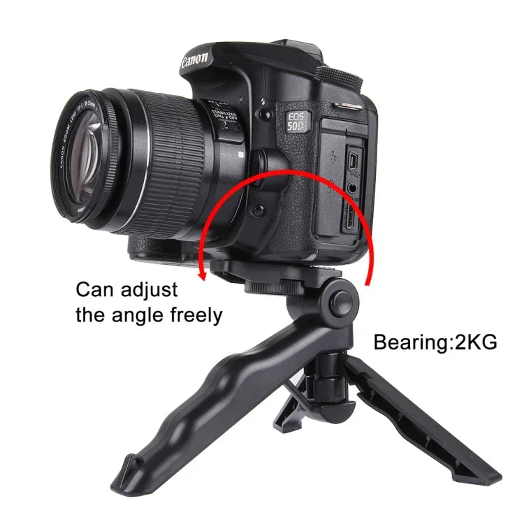 Giá đỡ chân máy gấp PULUZ với adapter & ốc vít cho GoPro, Insta360, DJI và các máy quay hành động khác, Tải trọng tối đa: 2kg