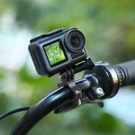 Adapter tay lái xe đạp PULUZ bằng nhôm cho GoPro, Insta360, DJI và các máy quay hành động khác, Giá đỡ bằng nhôm