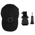 Mũ bóng chày PULUZ với móc J-Hook & ốc vít cho GoPro, DJI OSMO Action và các máy quay hành động khác, Mũ bóng chày màu đen, Mũ bóng chày màu đỏ, Mũ bóng chày màu xanh đậm