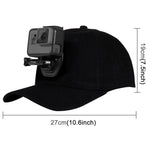 Mũ bóng chày PULUZ với móc J-Hook & ốc vít cho GoPro, DJI OSMO Action và các máy quay hành động khác, Mũ bóng chày màu đen, Mũ bóng chày màu đỏ, Mũ bóng chày màu xanh đậm