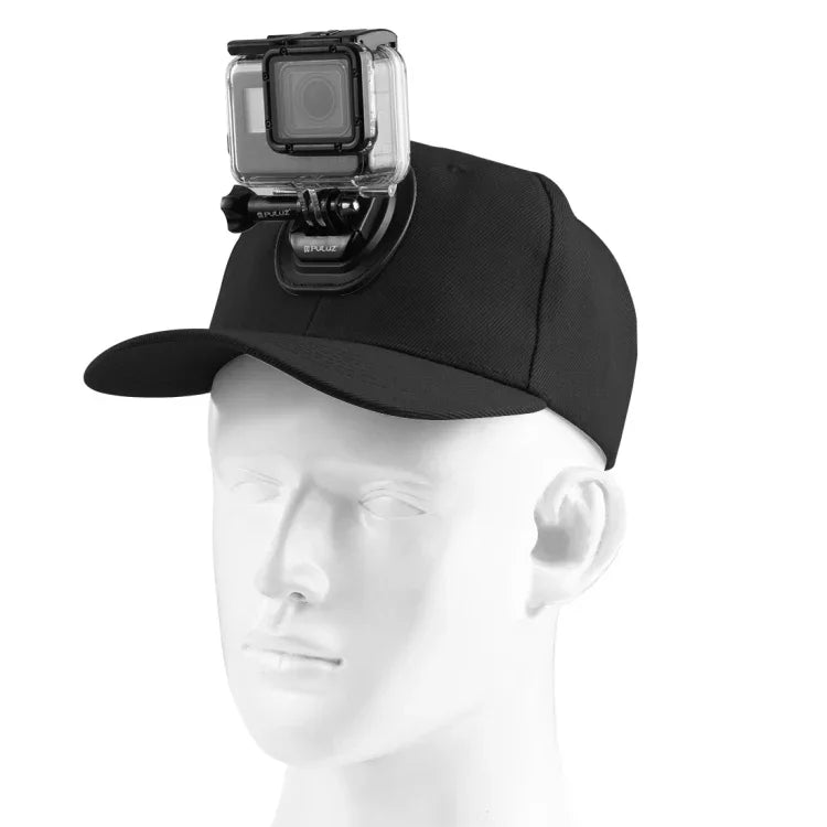 Mũ bóng chày PULUZ với móc J-Hook & ốc vít cho GoPro, DJI OSMO Action và các máy quay hành động khác, Mũ bóng chày màu đen, Mũ bóng chày màu đỏ, Mũ bóng chày màu xanh đậm