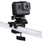 Kẹp cố định đa năng bằng hợp kim nhôm PULUZ cho GoPro, Insta360, DJI và các máy quay hành động khác, Giá đỡ kẹp cố định