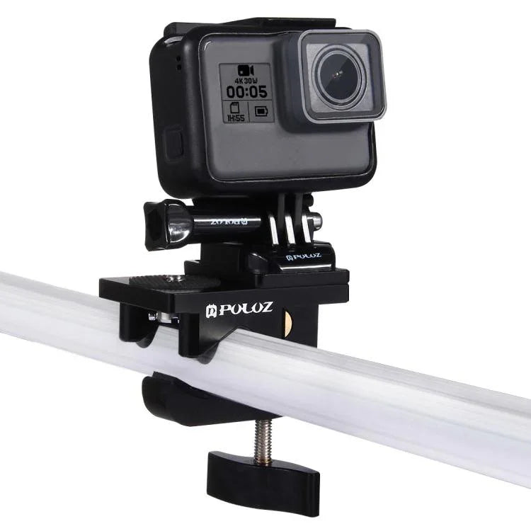 Kẹp cố định đa năng bằng hợp kim nhôm PULUZ cho GoPro, Insta360, DJI và các máy quay hành động khác, Giá đỡ kẹp cố định