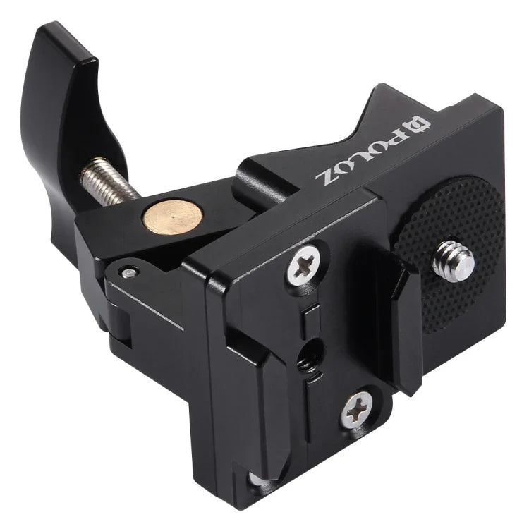 Kẹp cố định đa năng bằng hợp kim nhôm PULUZ cho GoPro, Insta360, DJI và các máy quay hành động khác, Giá đỡ kẹp cố định