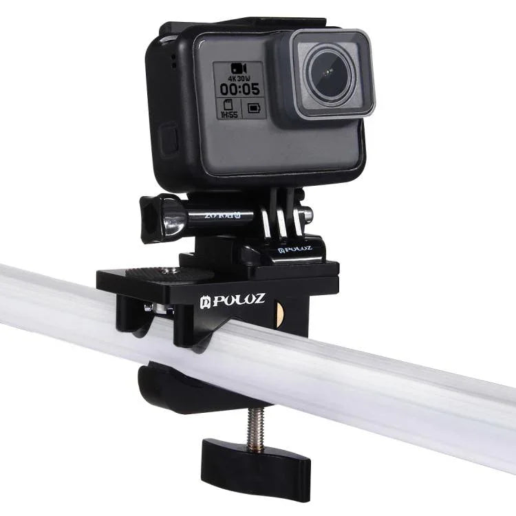 Kẹp cố định đa năng bằng hợp kim nhôm PULUZ cho GoPro, Insta360, DJI và các máy quay hành động khác, Giá đỡ kẹp cố định