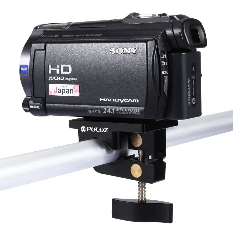 Kẹp cố định đa năng bằng hợp kim nhôm PULUZ cho GoPro, Insta360, DJI và các máy quay hành động khác, Giá đỡ kẹp cố định