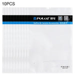 10 túi PULUZ 25.8cm x 18cm có lỗ treo, mặt trước trong suốt, màu ngọc trai trắng, túi khóa kéo đựng trang sức (Kích thước: L), Kích thước: L