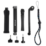 Gậy tự sướng gập ba chiều PULUZ kiêm chân máy mở rộng cho GoPro, Insta360 ONE R, DJI Osmo Action và các máy quay hành động khác, Chiều dài: 20-58cm, Chiều dài: 20-58cm