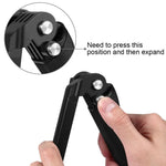 Gậy tự sướng gập ba chiều PULUZ kiêm chân máy mở rộng cho GoPro, Insta360 ONE R, DJI Osmo Action và các máy quay hành động khác, Chiều dài: 20-58cm, Chiều dài: 20-58cm